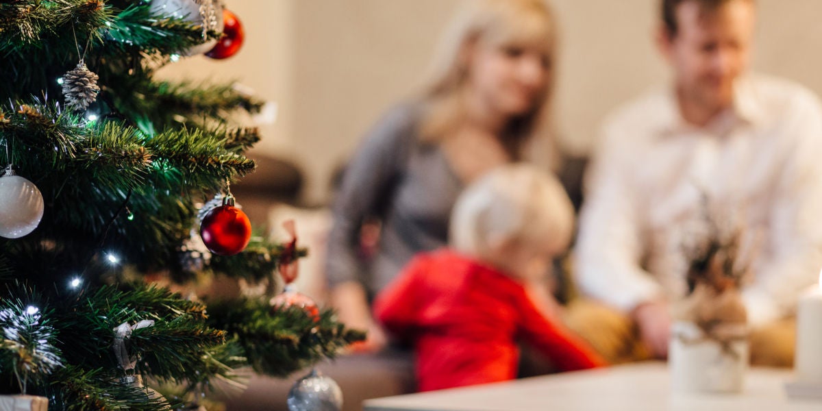 Familia en Navidad
