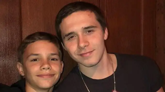 Romeo Beckham y Brooklyn Beckham