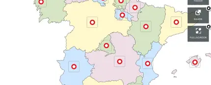 Mapa de días festivos en España Mapa de días festivos en España