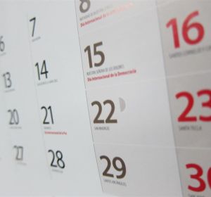 Imagen de un calendario Imagen de un calendario