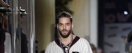 Maluma desfilando para Dolce &amp; Gabbana