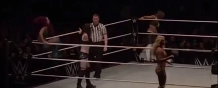 Momento exacto en el que Paige se lesiona Momento exacto en el que Paige se lesiona