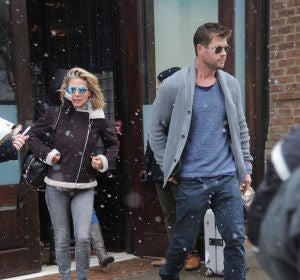 Elsa Pataky y Chris Hemsworth hacen frente al tiempo en Nueva York Elsa Pataky y Chris Hemsworth hacen frente al tiempo en Nueva York