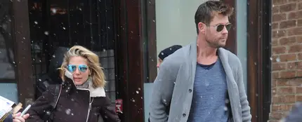 Elsa Pataky y Chris Hemsworth hacen frente al tiempo en Nueva York Elsa Pataky y Chris Hemsworth hacen frente al tiempo en Nueva York