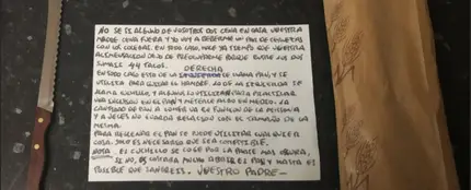 La ocurrente nota de un padre a sus hijos La ocurrente nota de un padre a sus hijos