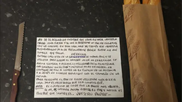 La ocurrente nota de un padre a sus hijos