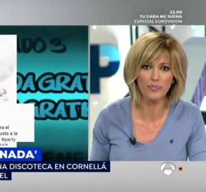 Susanna Griso se pronuncia ante el polémico cartel 'Únete a la manada' de una discoteca de Cornellá: "Hay que ser tonto" Susanna Griso se pronuncia ante el polémico cartel 'Únete a la manada' de una discoteca de Cornellá: "Hay que ser tonto"