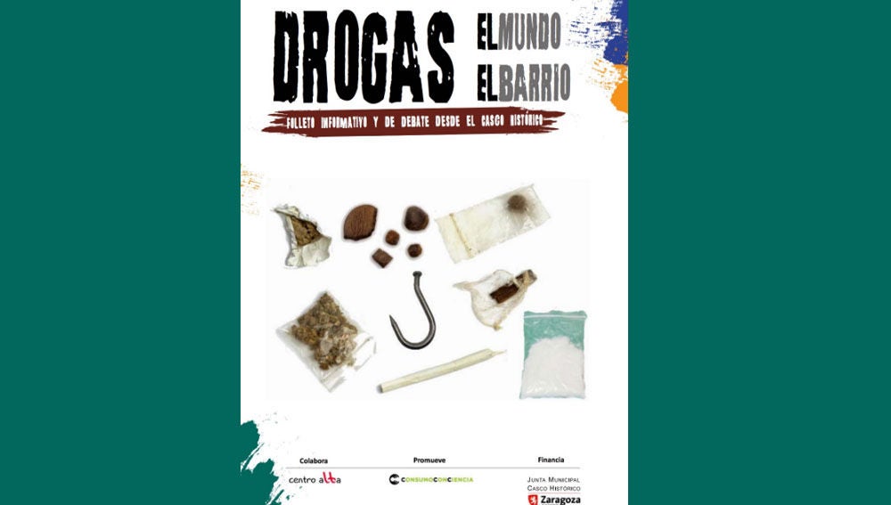 Cartel sobre las drogas financiado con dinero del Ayuntamiento de Zaragoza