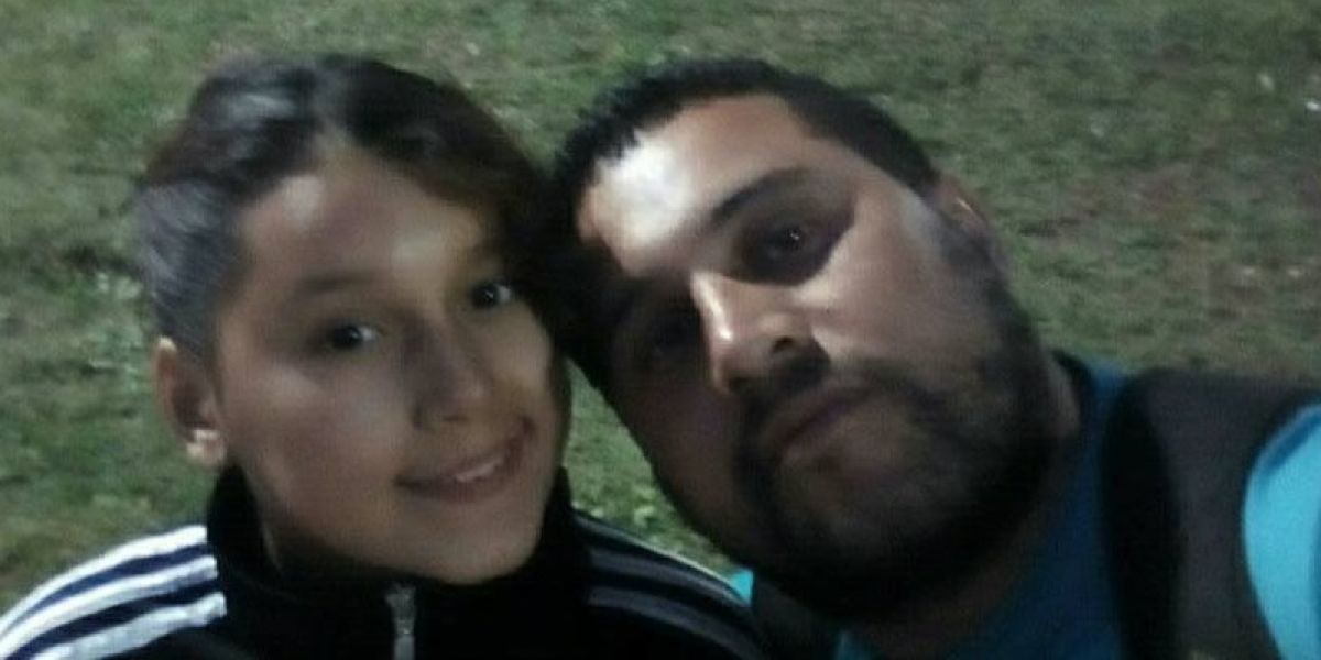 Walter Martín Rodríguez con su hija