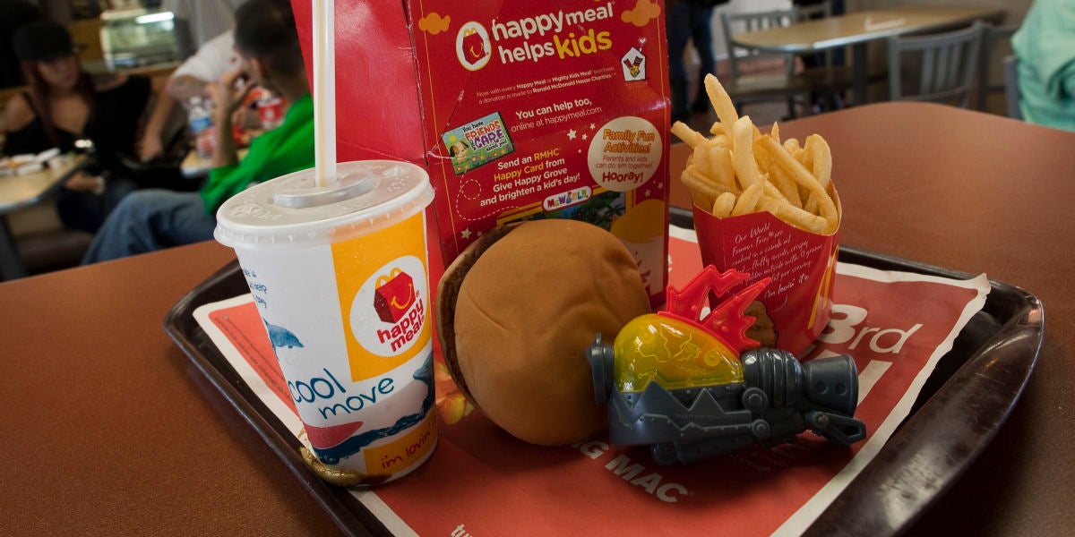 Un menú Happy Meal