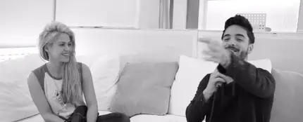 Shakira y Maluma cantan 'Trap' en el estudio Shakira y Maluma cantan 'Trap' en el estudio