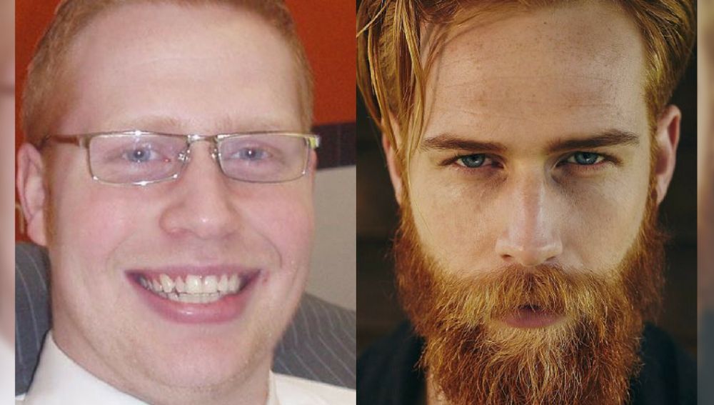 La vida de Gwilym Pugh cambió radicalmente al dejarse barba