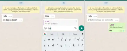 Así puedes leer un mensaje eliminado de WhatsApp Así puedes leer un mensaje eliminado de WhatsApp