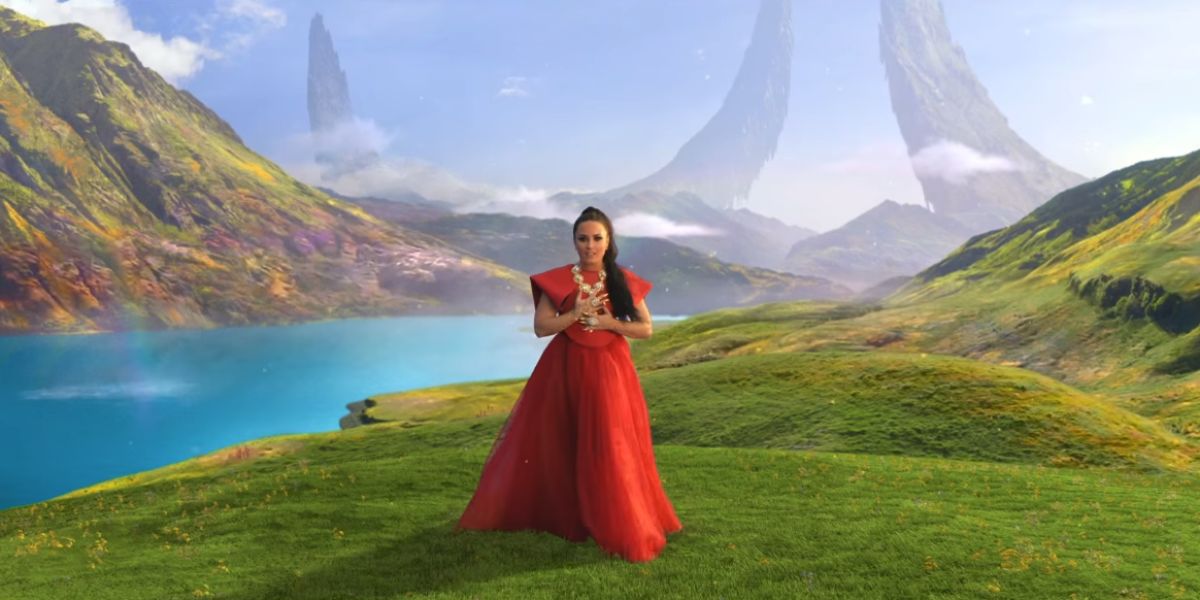 Demi Lovato en el vídeo de 'I Believe'