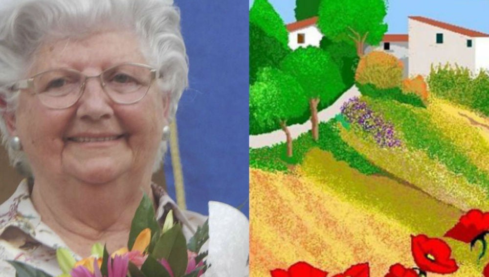 Concha, la valenciana de 87 años que está arrasando con los espectaculares dibujos que hace con Paint 