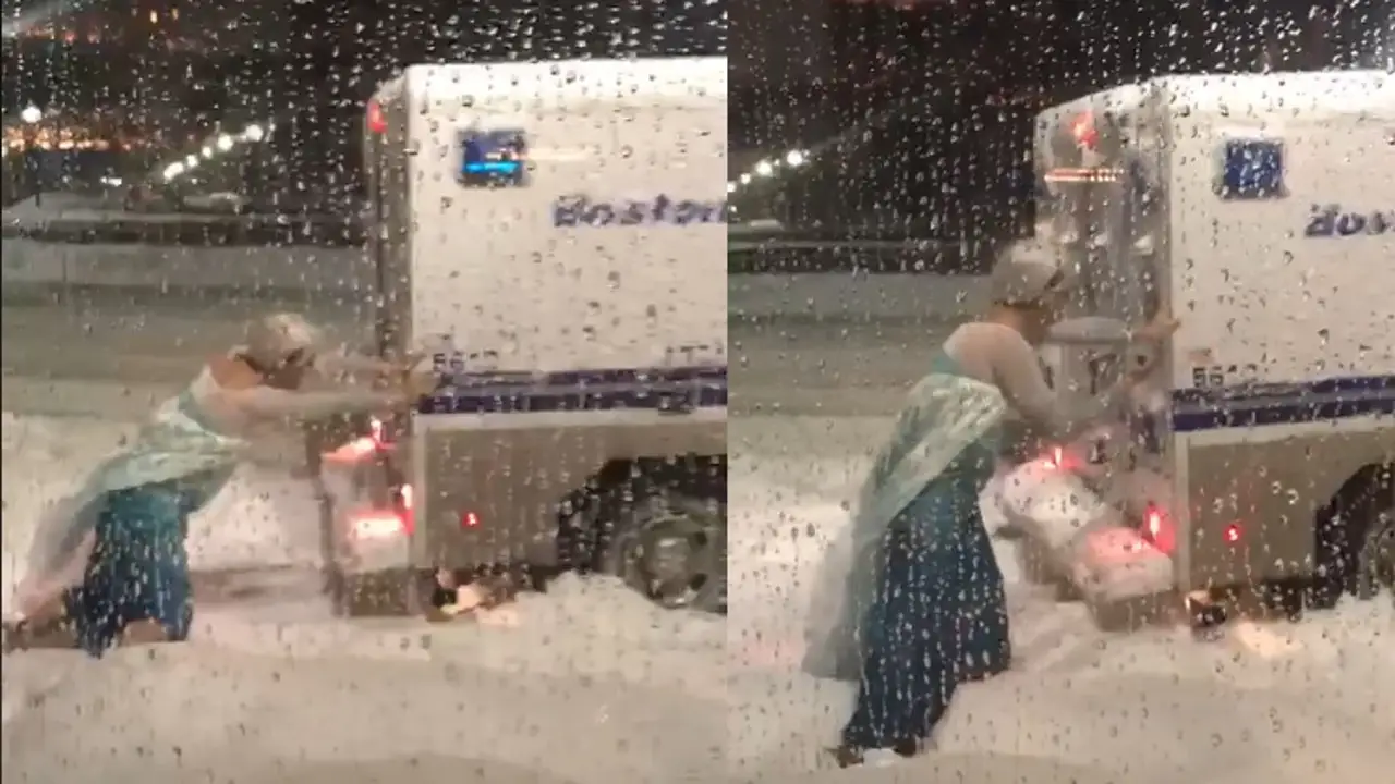 'Elsa' rescatando a la Policía de Boston 'Elsa' rescatando a la Policía de Boston