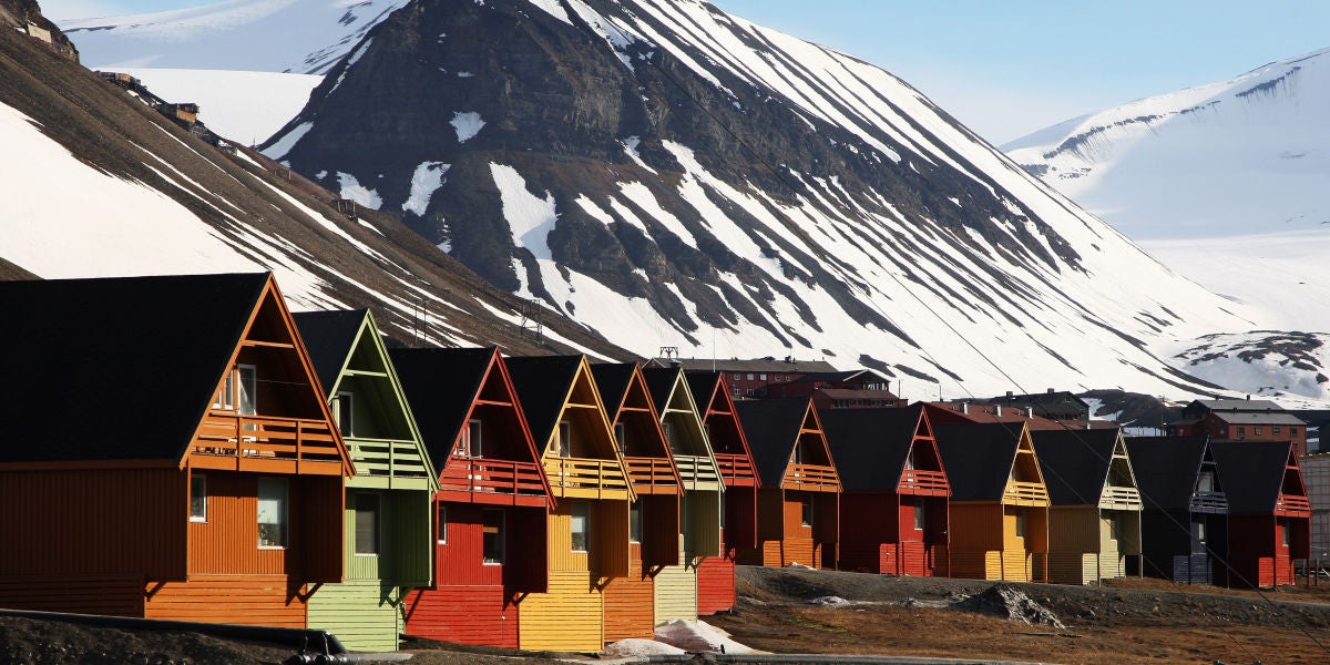 El pueblo noruego de Longyearbyen