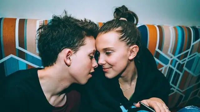 Millie Bobby Brown y Jacob Sartorius