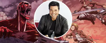 Chayanne en el opening de Ataque a los Titanes Chayanne en el opening de Ataque a los Titanes