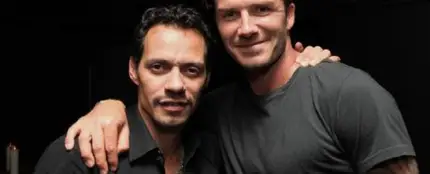 Marc Anthony y David Beckham Marc Anthony y David Beckham