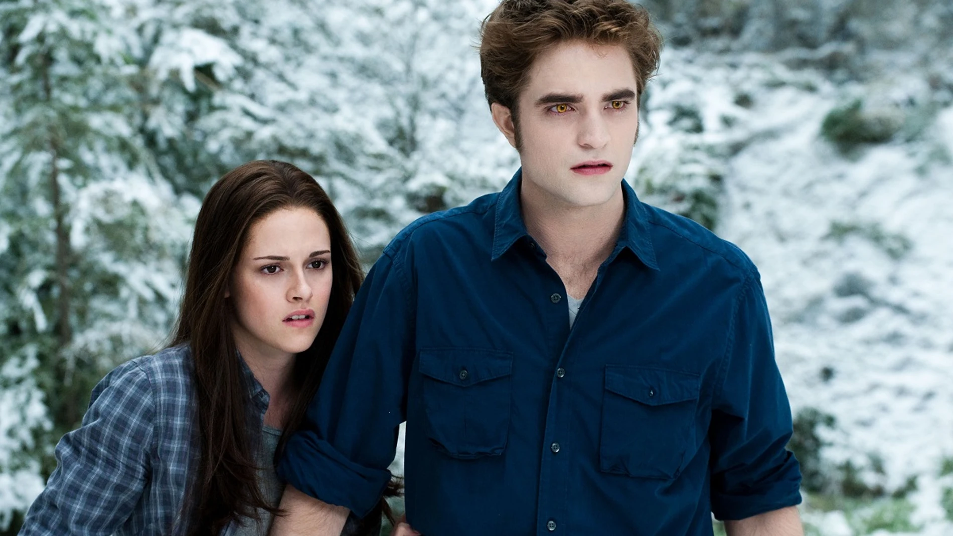 Bella y Edward en La saga Crepúsculo - Amanecer Bella y Edward en La saga Crepúsculo - Amanecer