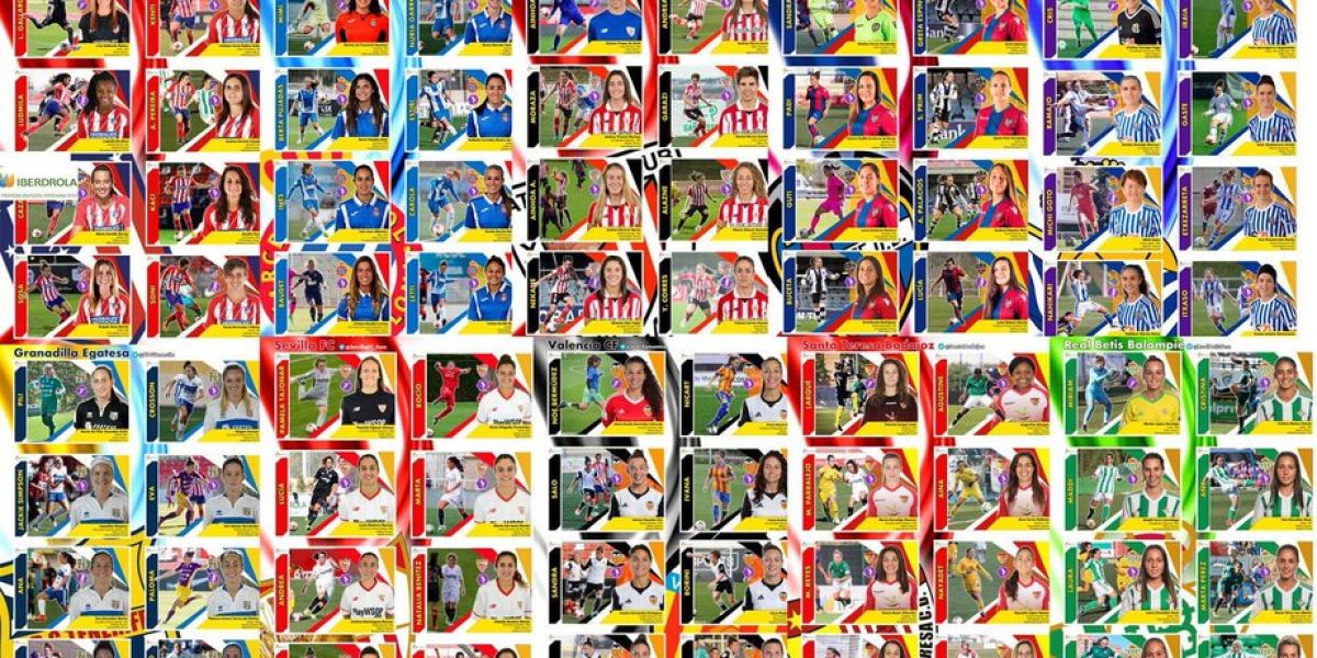 Colección de cromos casera de la Liga Iberdrola