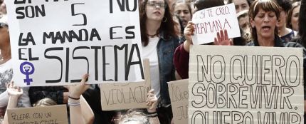 Manifestación contra la sentencia de La Manada