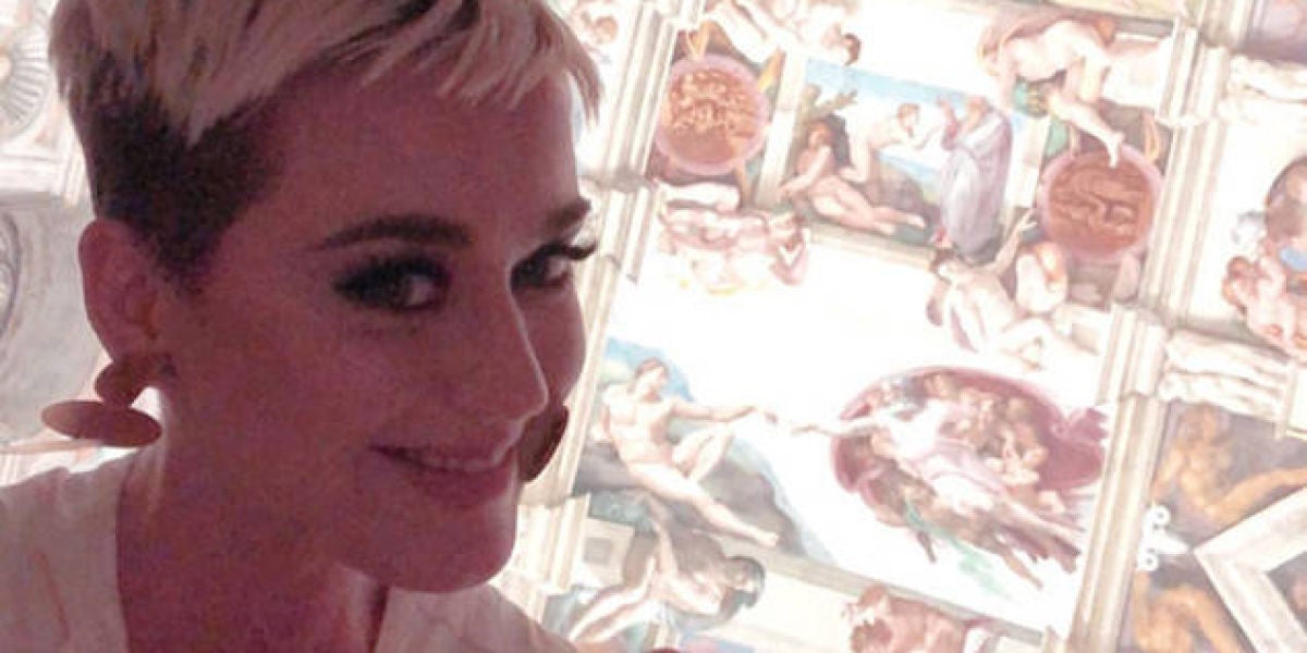 Katy Perry en la Capilla Sixtina