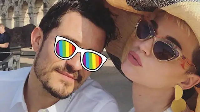 Orlando Bloom y Katy Perry en el Coliseo