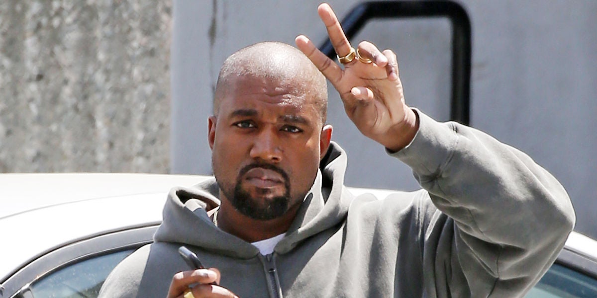 Kanye West, muy simpatico con la prensa
