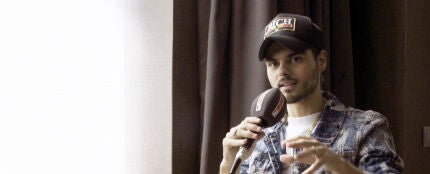 Abraham Mateo durante la entrevista con Europa FM