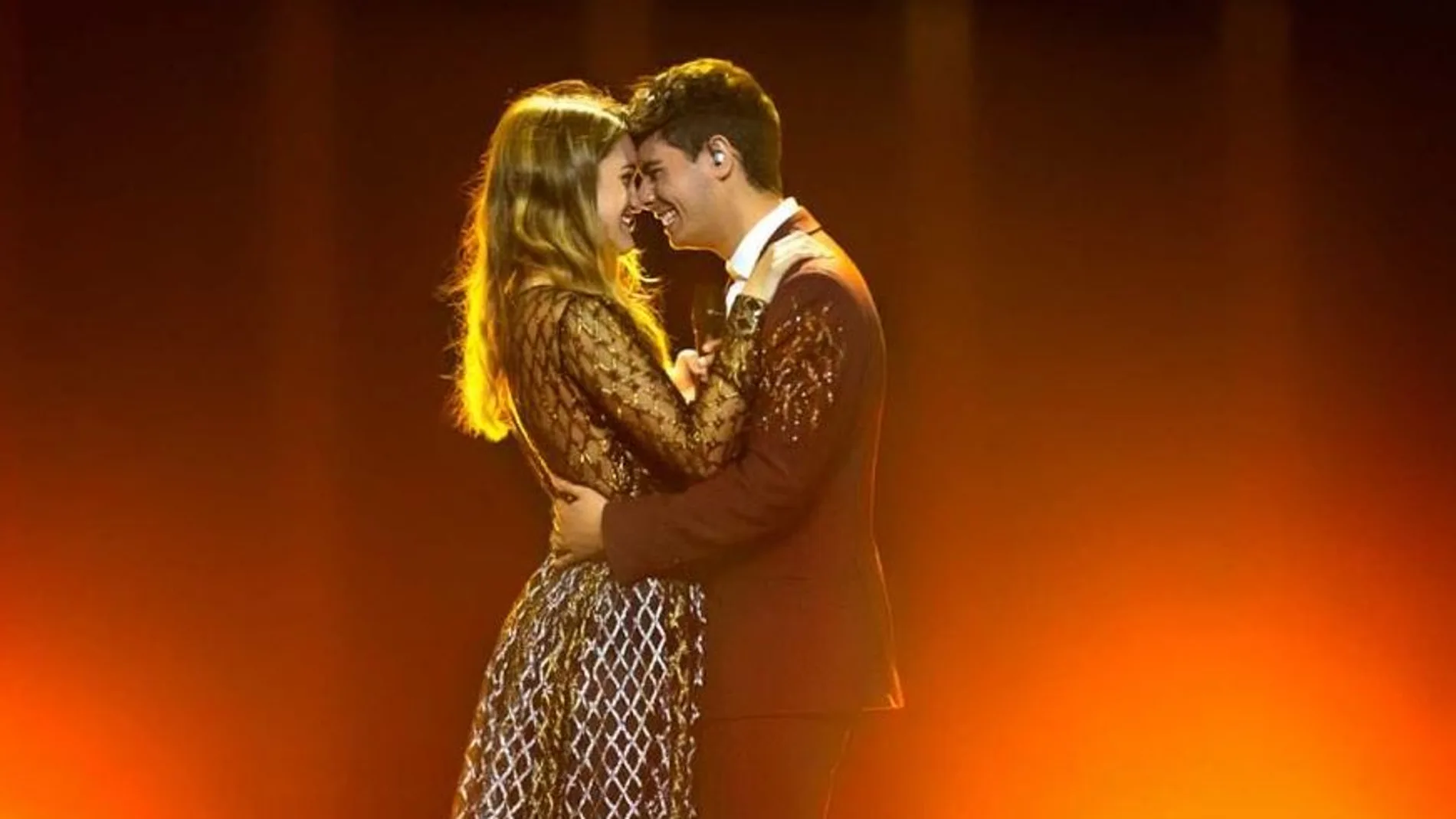 Amaia y Alfred en su actuación en Eurovisión 2018 Amaia y Alfred en su actuación en Eurovisión 2018