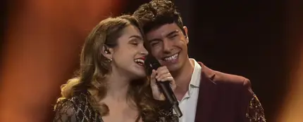 Amaia y Alfred durante su actuación en Eurovisión 2018 Amaia y Alfred durante su actuación en Eurovisión 2018