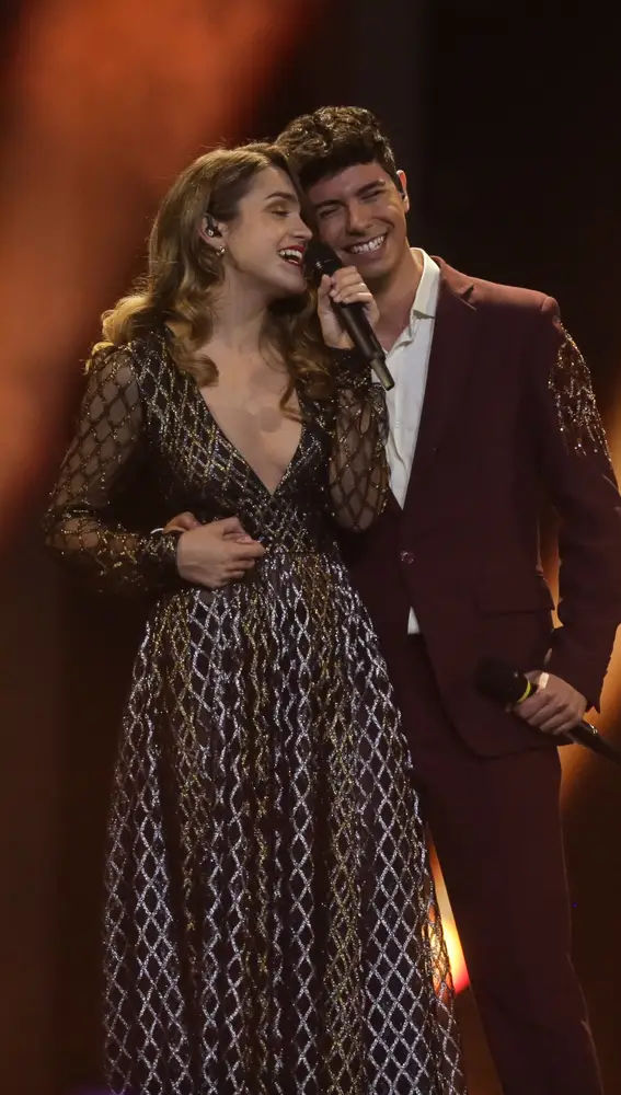 Amaia y Alfred durante su actuación en Eurovisión 2018 Amaia y Alfred durante su actuación en Eurovisión 2018