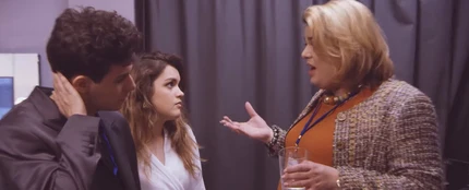 Paquita Salas con Amaia y Alfred Paquita Salas con Amaia y Alfred