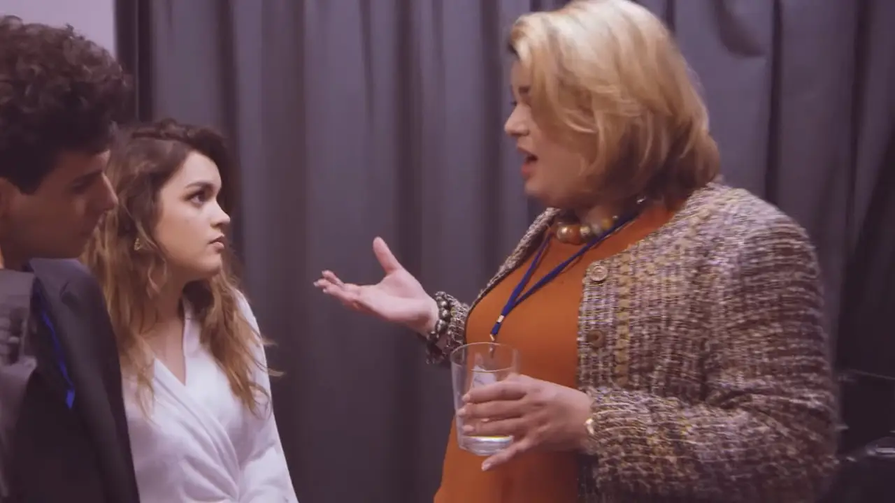 Paquita Salas con Amaia y Alfred Paquita Salas con Amaia y Alfred