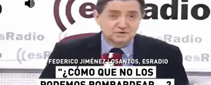 Las polémicas palabras de Jiménez Losantos sobre Cataluña: "Por supuesto que os podemos bombardear" Las polémicas palabras de Jiménez Losantos sobre Cataluña: "Por supuesto que os podemos bombardear"
