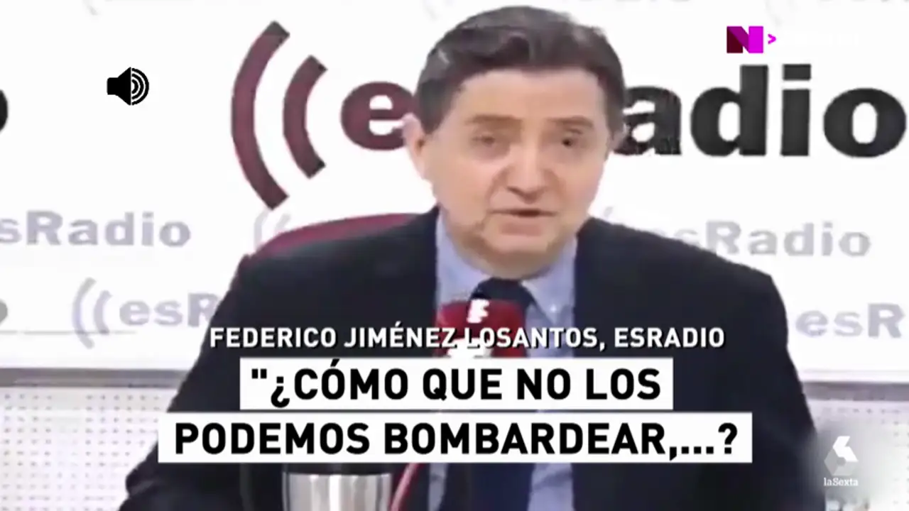 Las polémicas palabras de Jiménez Losantos sobre Cataluña: "Por supuesto que os podemos bombardear" Las polémicas palabras de Jiménez Losantos sobre Cataluña: "Por supuesto que os podemos bombardear"