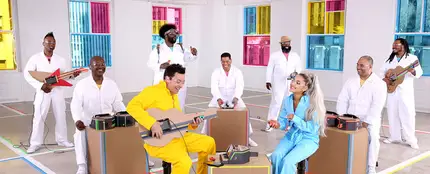 Ariana Grande y Jimmy Fallon Ariana Grande y Jimmy Fallon