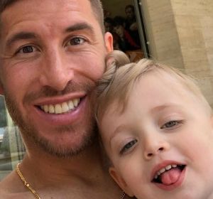 Sergio Ramos con sus hijos Sergio Ramos con sus hijos