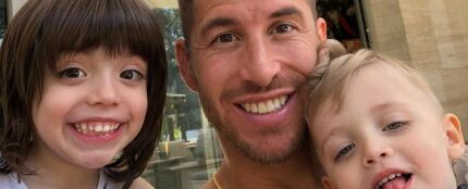 Sergio Ramos con sus hijos