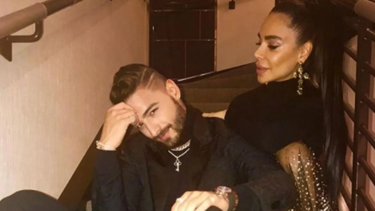 Maluma junto a su t&iacute;a, Yudy Arias