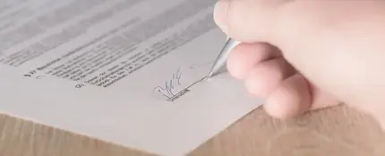 Firmar un contrato Firmar un contrato