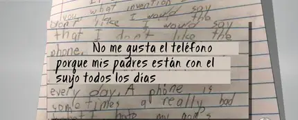 La carta de un niño de 8 años contra el móvil de su madre La carta de un niño de 8 años contra el móvil de su madre