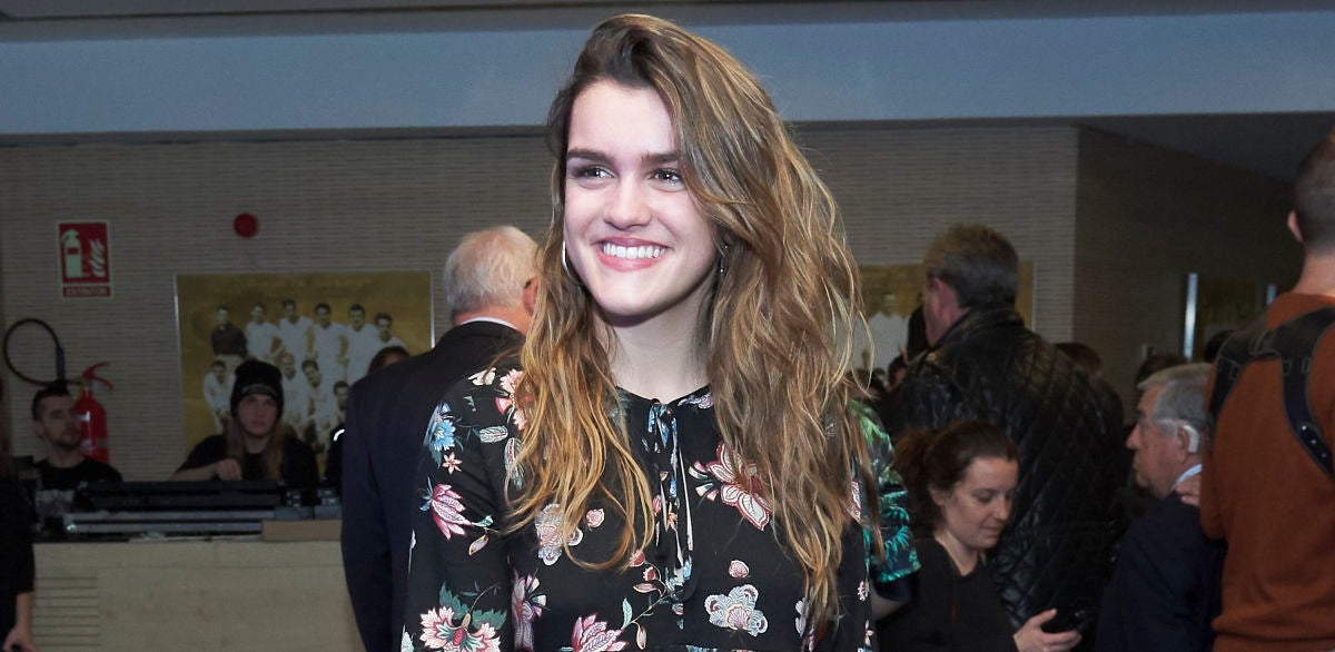 Amaia en la presentación del concierto 'OT Bernabéu'