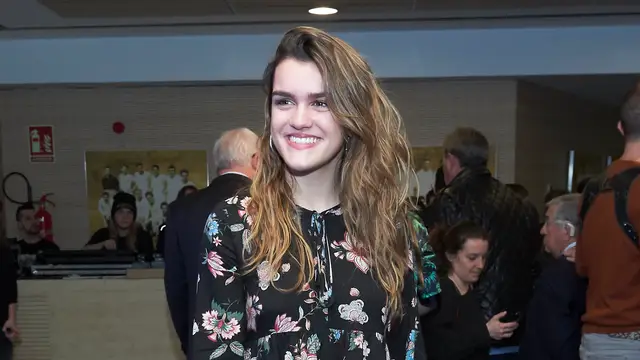 Amaia en la presentación del concierto 'OT Bernabéu'