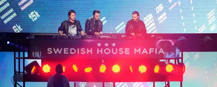 El trío Swedish House Mafia El trío Swedish House Mafia