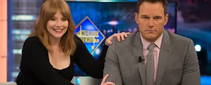 Chris Pratt y Bryce Dallas Howard en 'El Hormiguero 3.0' Chris Pratt y Bryce Dallas Howard en 'El Hormiguero 3.0'