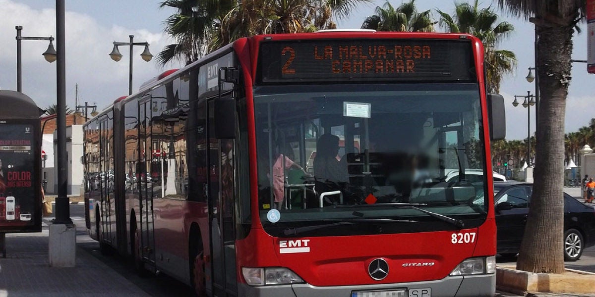 Un autobús de la EMT de Valencia