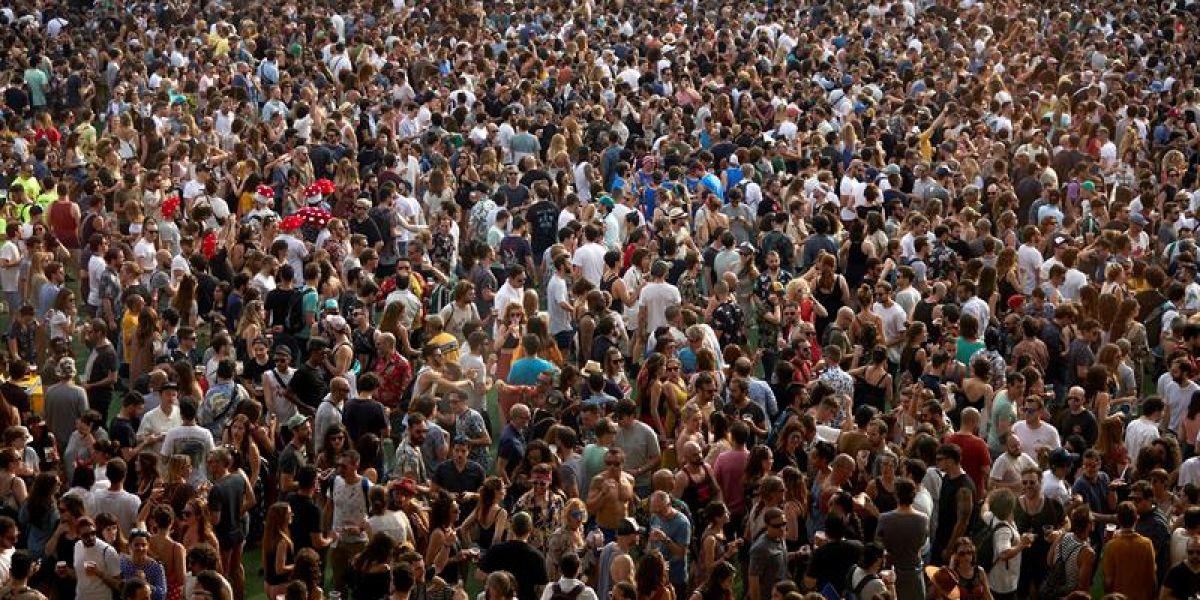 Vista general durante la tercera jornada del festival Sónar